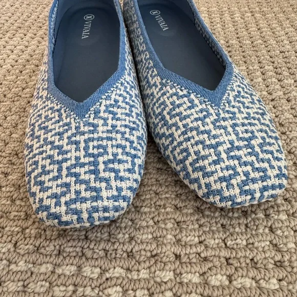 Vivaia Square toe flats Margot Sz.39.5 8.5/9 - Picture 4 of 9